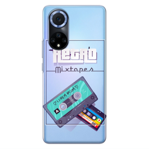 Huawei Nova 9 Mixtapes Transparent Silicone TPU Θήκη