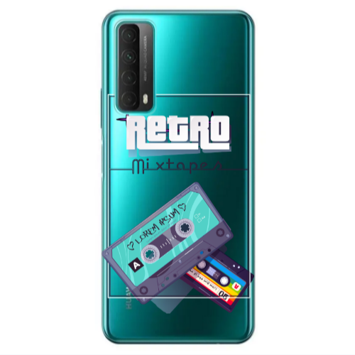 Huawei P Smart 2021 Mixtapes Transparent Silicone TPU Θήκη
