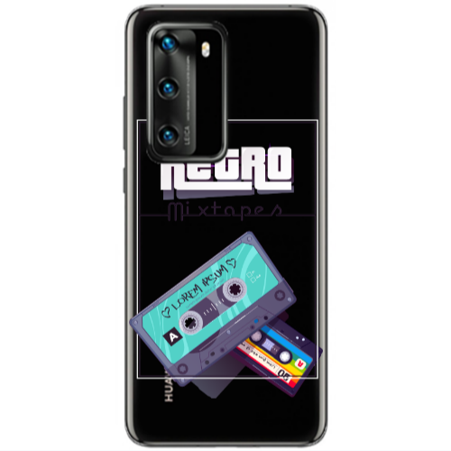 Huawei P40 Mixtapes Transparent Silicone TPU Θήκη