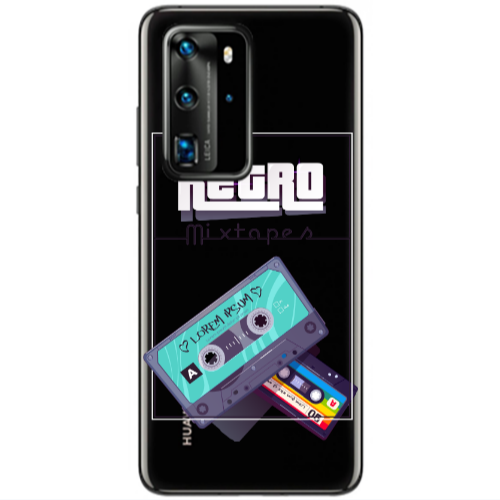 Huawei P40 Pro Mixtapes Transparent Silicone TPU Θήκη