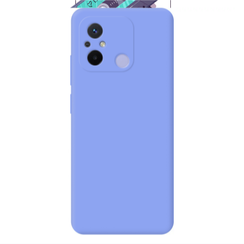 Xiaomi Redmi 12C Mixtapes Light Purple Colored Silicone TPU Θήκη