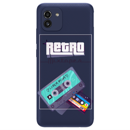 Samsung A03 Mixtapes Transparent Silicone TPU Θήκη