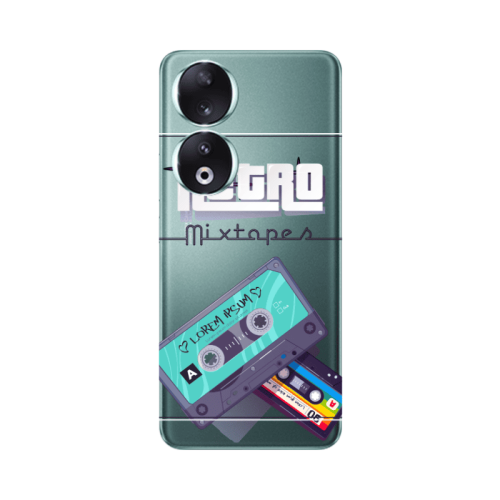 Honor 90 5G Mixtapes Transparent Silicone TPU Θήκη
