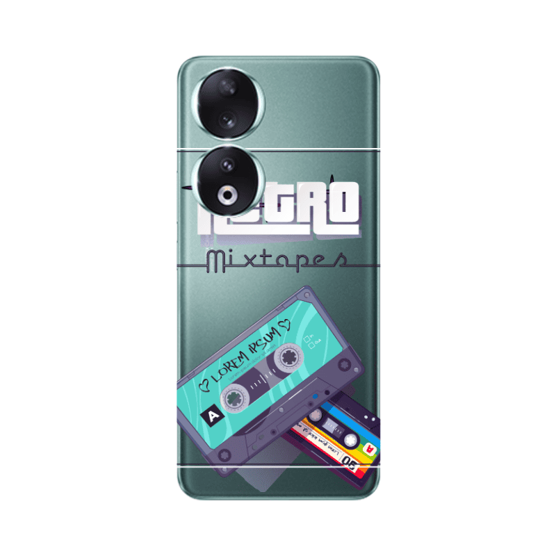 Honor 90 5G Mixtapes Transparent Silicone TPU Θήκη