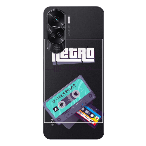 Honor 90 Lite 5G Mixtapes Transparent Silicone TPU Θήκη