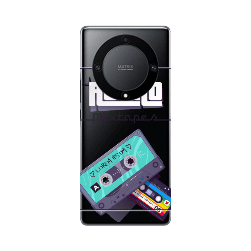 Honor Magic5 Lite 5G Mixtapes Transparent Silicone TPU Θήκη
