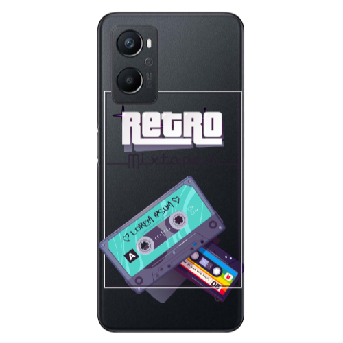 Oppo A 96 Mixtapes Transparent Silicone TPU Θήκη