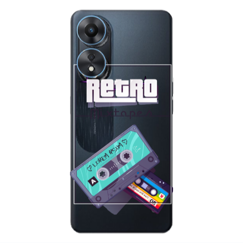 Oppo A 98 Mixtapes Transparent Silicone TPU Θήκη