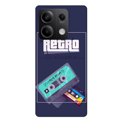 Xiaomi Redmi Note 13Pro 5G Mixtapes Dark blue Colored Silicone TPU Θήκη