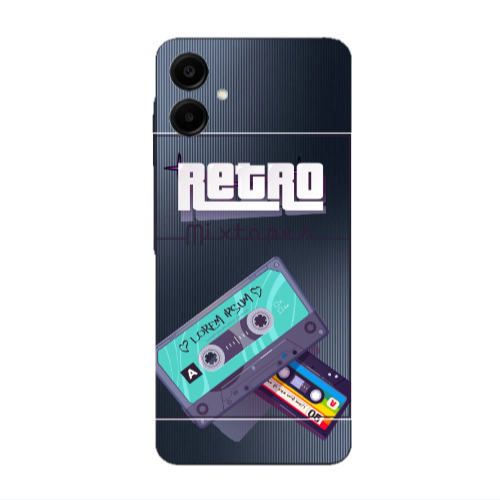 Samsung A06 Mixtapes Transparent Silicone TPU Θήκη