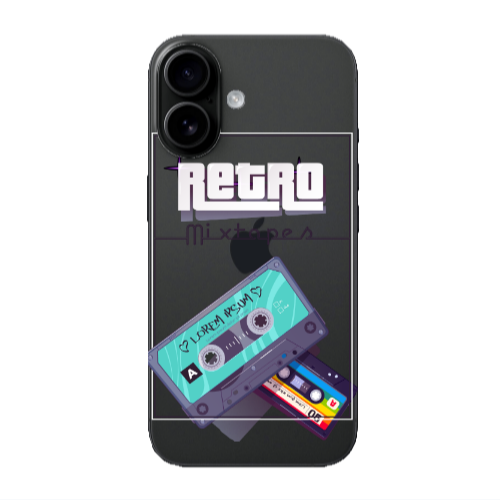 Apple Iphone 16 Mixtapes Transparent Silicone TPU Θήκη