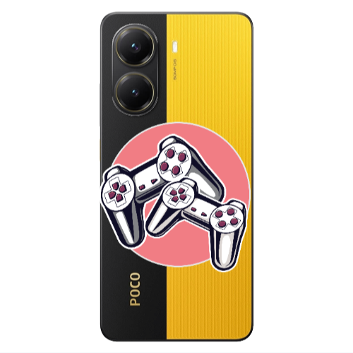 Xiaomi Poco X7 Pro Retro Joysticks Transparent Silicone TPU Θήκη