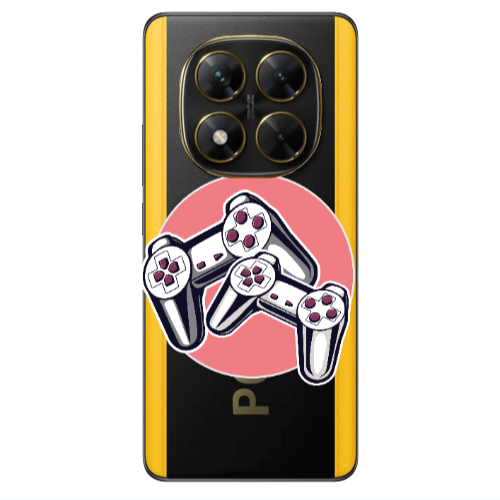 Xiaomi Poco X7 Retro Joysticks Transparent Silicone TPU Θήκη
