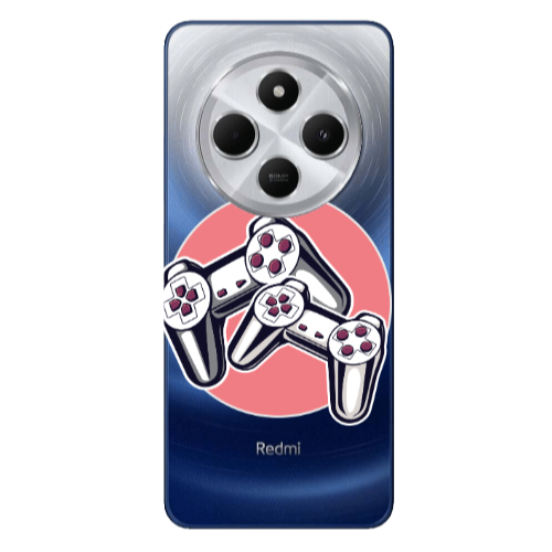Xiaomi Redmi 14c Retro Joysticks Transparent Silicone TPU Θήκη