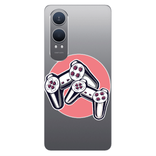 Oneplus Nord Ce 4 lite Retro Joysticks Transparent Silicone TPU Θήκη