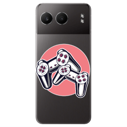Oneplus Nord 4 Retro Joysticks Transparent Silicone TPU Θήκη