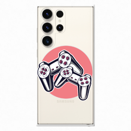 Samsung S25 Ultra Retro Joysticks Transparent Silicone TPU Θήκη