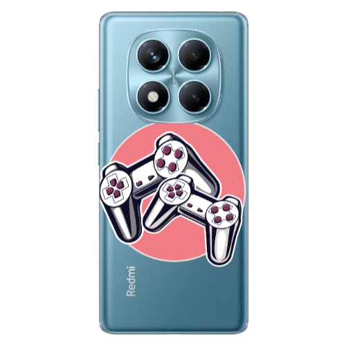 Xiaomi Redmi Note 14 Pro Retro Joysticks Transparent Silicone TPU Θήκη