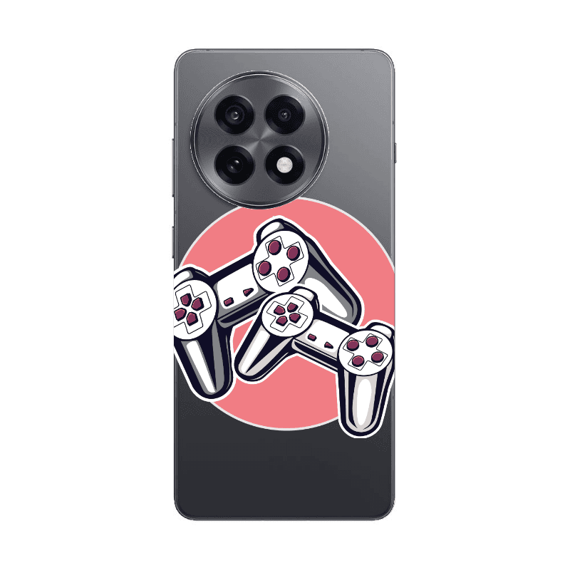 Oneplus 13 5G Retro Joysticks Transparent Silicone TPU Θήκη