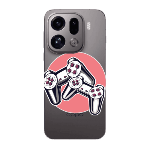 Oppo Find X9 Pro Retro Joysticks Transparent Silicone TPU Θήκη