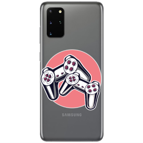 Samsung S20 Plus Retro Joysticks Transparent Silicone TPU Θήκη
