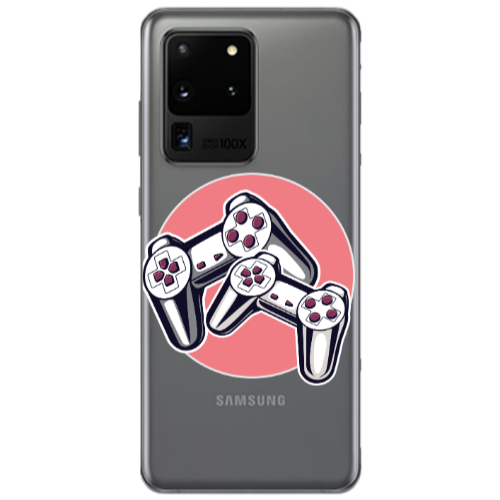 Samsung S20 Ultra Retro Joysticks Transparent Silicone TPU Θήκη