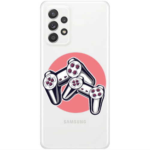 Samsung A33 Retro Joysticks Transparent Silicone TPU Θήκη