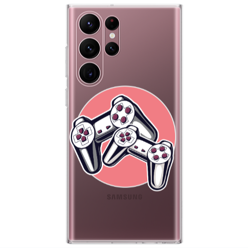 Samsung S22 Ultra Retro Joysticks Transparent Silicone TPU Θήκη