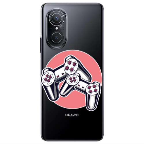 Huawei Nova 9 SE Retro Joysticks Transparent Silicone TPU Θήκη