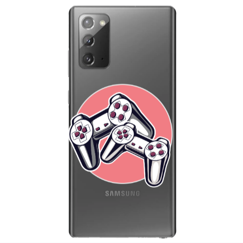 Samsung Note 20 Retro Joysticks Transparent Silicone TPU Θήκη