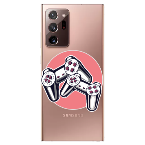 Samsung Note 20 Ultra Retro Joysticks Transparent Silicone TPU Θήκη