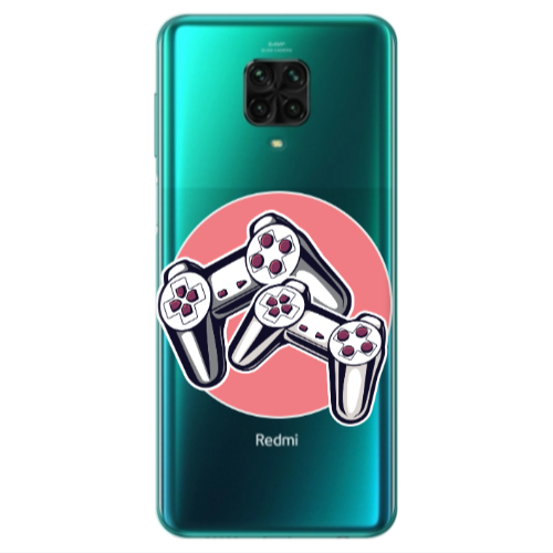 Xiaomi Redmi Note 9S Retro Joysticks Transparent Silicone TPU Θήκη