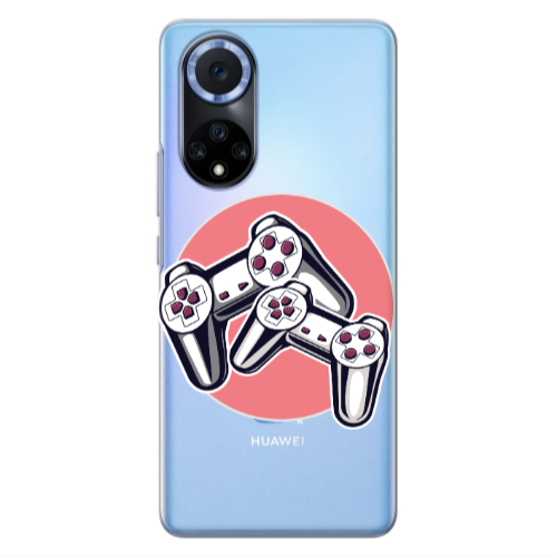 Huawei Nova 9 Retro Joysticks Transparent Silicone TPU Θήκη