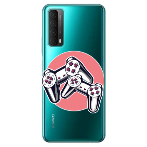 Huawei P Smart 2021 Retro Joysticks Transparent Silicone TPU Θήκη