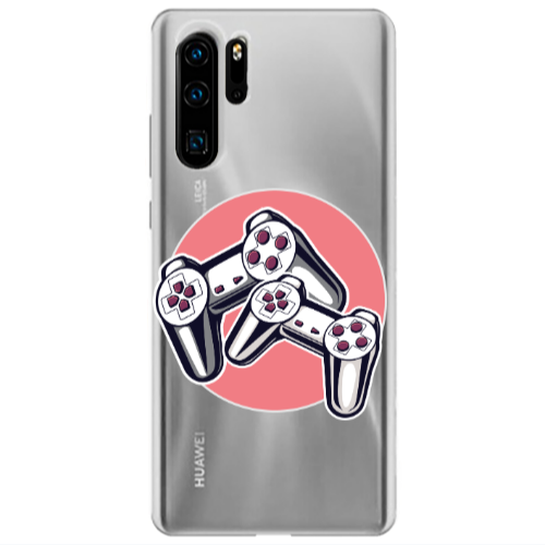 Huawei P30 Pro Retro Joysticks Transparent Silicone TPU Θήκη