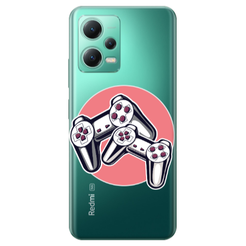 Xiaomi Redmi Note 12 Pro Plus 5G Retro Joysticks Transparent Silicone TPU Θήκη