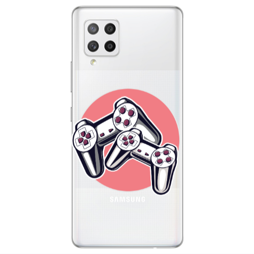Samsung A42 5G Retro Joysticks Transparent Silicone TPU Θήκη