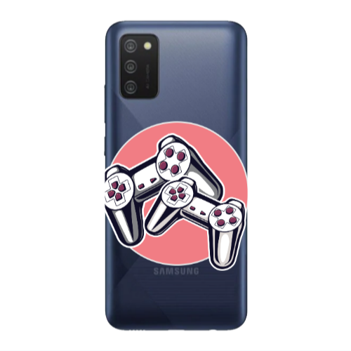 Samsung A02s Retro Joysticks Transparent Silicone TPU Θήκη