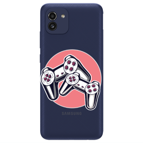 Samsung A03 Retro Joysticks Transparent Silicone TPU Θήκη