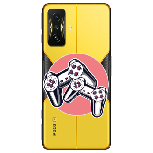 Xiaomi Poco F4 Gt Retro Joysticks Transparent Silicone TPU Θήκη