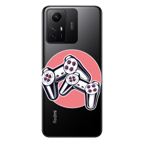 Xiaomi Redmi Note 12s Retro Joysticks Transparent Silicone TPU Θήκη