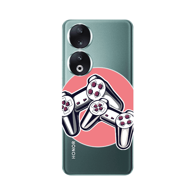 Honor 90 5G Retro Joysticks Transparent Silicone TPU Θήκη