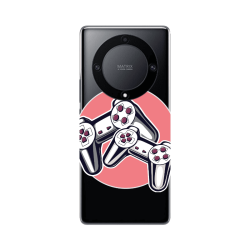 Honor Magic5 Lite 5G Retro Joysticks Transparent Silicone TPU Θήκη
