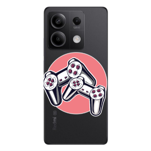 Xiaomi Redmi Note 13 5G Retro Joysticks Transparent Silicone TPU Θήκη