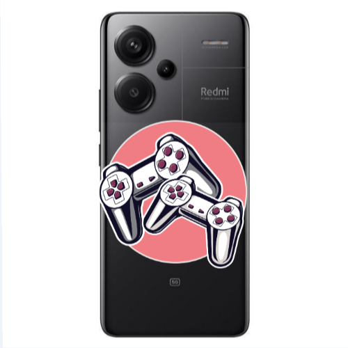 Xiaomi Redmi Note 13 Pro+ 5G  Retro Joysticks Transparent Silicone TPU Θήκη