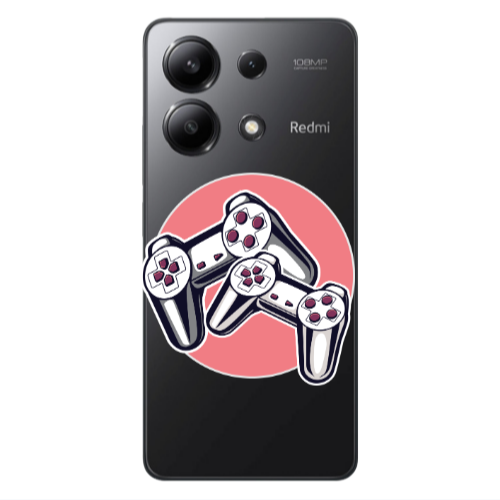 Xiaomi Redmi Note 13 4G Retro Joysticks Transparent Silicone TPU Θήκη