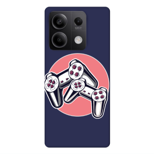 Xiaomi Redmi Note 13Pro 5G Retro Joysticks Dark blue Colored Silicone TPU Θήκη