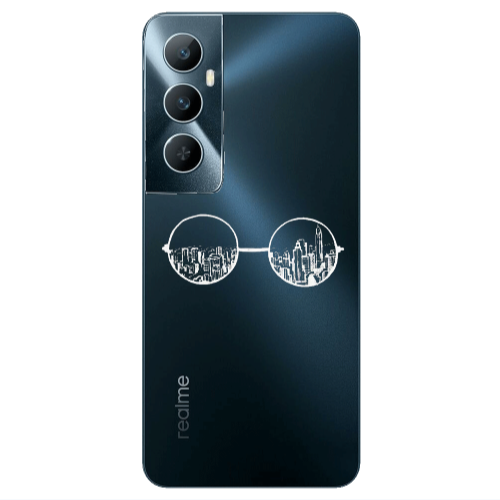 Realme C65 Sunglasses Transparent Silicone TPU Θήκη