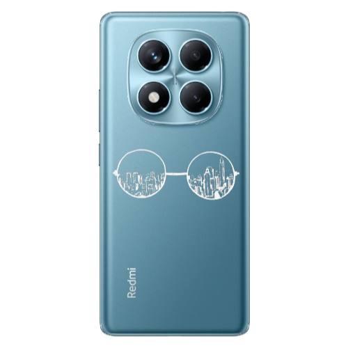 Xiaomi Redmi Note 14 Pro Sunglasses Transparent Silicone TPU Θήκη