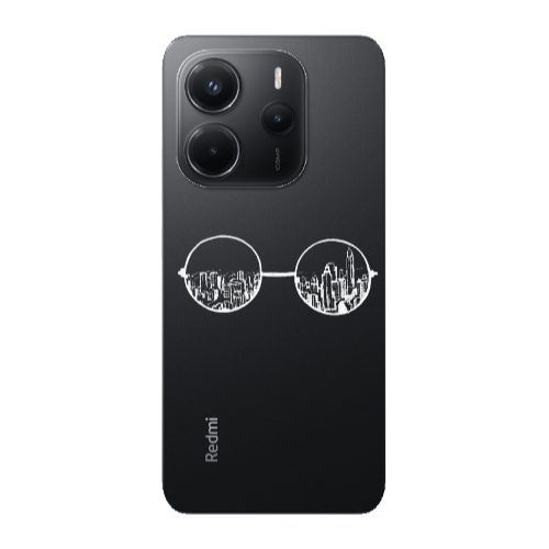 Xiaomi Redmi Note 14 Sunglasses Transparent Silicone TPU Θήκη